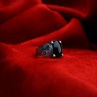 Sırlı Lale Kalem İşçilik Erkek Yüzük