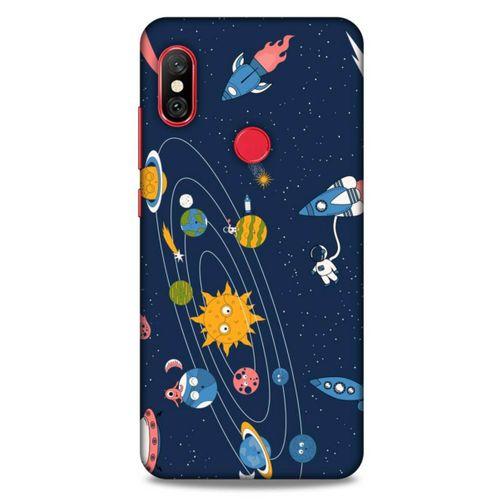 Xiaomi Redmi Note 6 Pro Uyumlu Kılıf Mavi Delisi (28) Arka Kapak Ufo