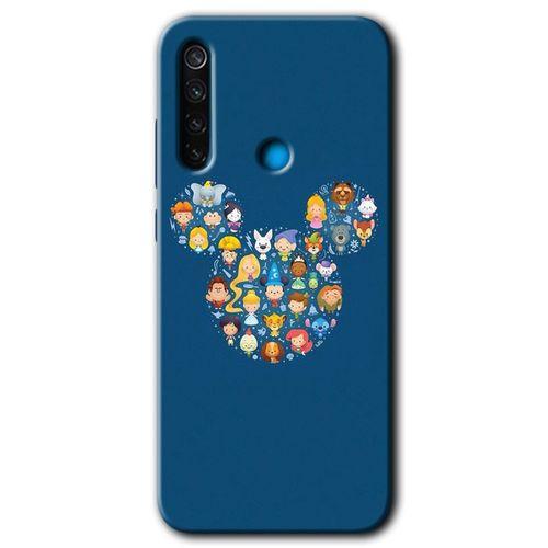 Redmi Note 8 Kılıf HD Desen Baskılı Arka Kapak - Pembe-Duman