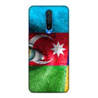 Xiaomi Poco X2 Uyumlu Kılıf Azarbaijan (42) Rugged Armor Kılıf Göz Bayrak