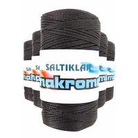 5 Adet Polyester Makrome İpi SYH Siyah 100 gr