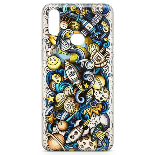 Samsung Galaxy A10s Kılıf Uzay Yolu Arka Kapak Koruma Desenli Full Koruyucu