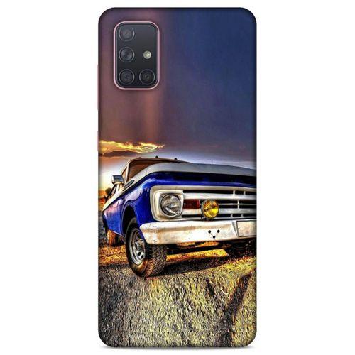 Lopard Samsung Galaxy A71 Uyumlu Kılıf PickUpX (32) Soft Silikon Kılıf Koyu Mavi