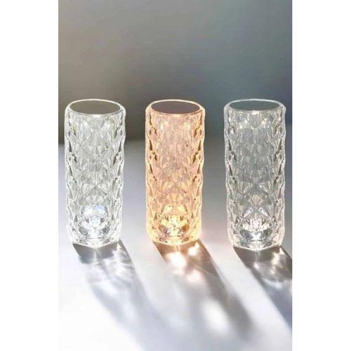 Gece Lambası Kristal Lamba Dokunmatik Şarjlı Hediyelik