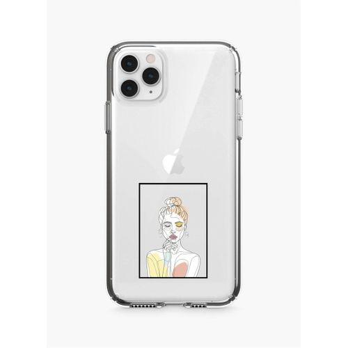 iPhone 11 Pro Line Art Şeffaf Telefon Kılıfı