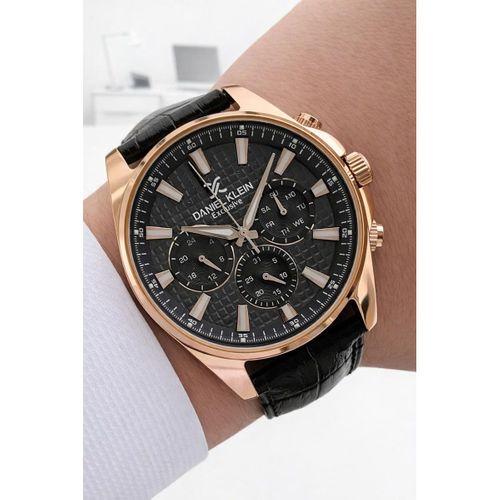 Daniel Klein Deri Kordon İç Kadran Fonksiyonları Aktif 3 Atm Suya Dayanıklı Erkek Kol Saati E14239-5