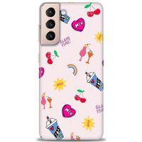 Samsung Galaxy S21 Plus Kılıf HD Baskılı Kılıf - Glam Time + Tam Ekran Koruyucu