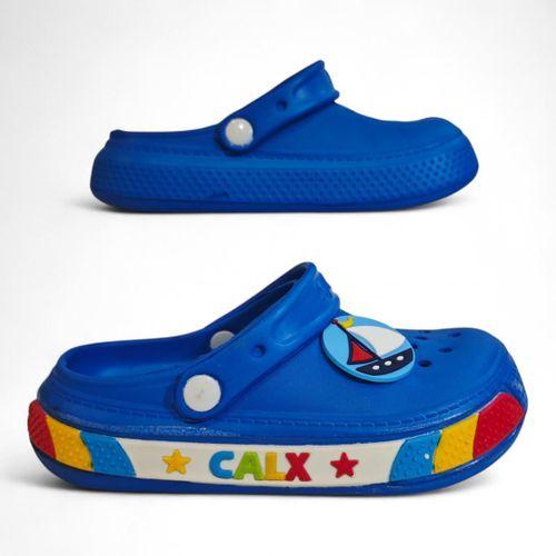 Calx 7020 Lacivert Crks Yelken Figürlü Havuz Plaj Çocuk Terlik