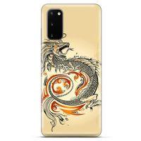 Xiaomi Poco M3 Kılıf Dragons (27) Tasarımlı Kılıf Siyah Ejderha Dövmesi