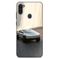 Lopard Samsung Galaxy M11 Uyumlu Kılıf PickUpX (17) Tasarım Kılıf Gümüş Gri