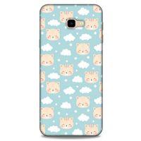 Lopard Samsung Galaxy J4 Plus Uyumlu Kılıf Kediler (22) Tam Koruma Kılıfı Bulutlar