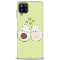 Samsung Galaxy M12 Kılıf HD Baskılı Kılıf - Avacado + Tam Ekran Koruyucu