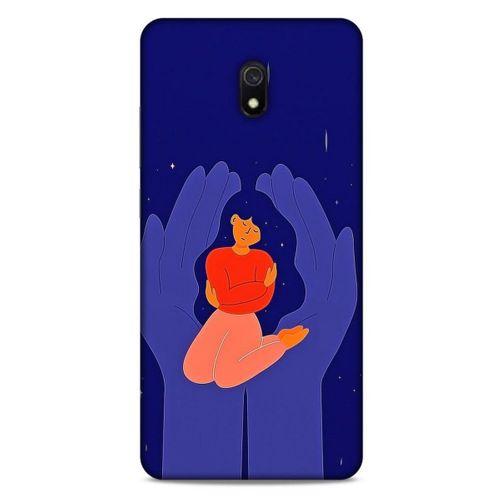 Xiaomi Redmi 8A Kılıf Depresyon (7) Telefon Kılıfı Koyu Kahverengi
