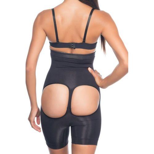 Siyah  2033 Popo Açık Boxer Korse