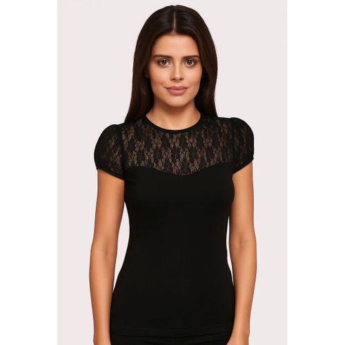 8017 Bayan Bisiklet Yaka Kısa Kol Elastane