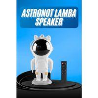 Gece Lambası Astronot Bluetooth Hoparlörlü Galaksi Işık Projektörü