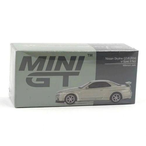Mini GT 1/64 Nissan Skyline GT-R (R34) V-Spec II Nür Millenium Jade