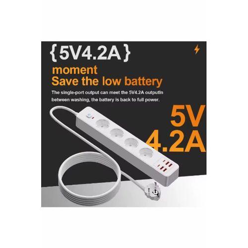 Termal Akım Korumalı 4’lü Priz 4x Usb 2x Type-c Çıkışlı Grup Priz Çoğaltıcı (3500w)