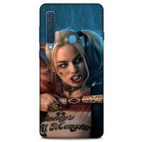 Samsung Galaxy A9 2018 Uyumlu Kılıf Harley Quinn (13) Silikon Kap Mavi