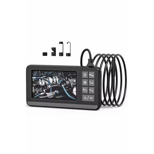 Ekranlı Çift Kameralı 10 Mt Sert Kablo Endoskop Kamera 8 Mm 4.3 Inc Hafıza Kart Destekli