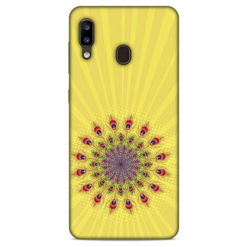 Samsung Galaxy A20 Kılıf Desenli Özel Seri Tüyler (20) Koruyucu Kılıf