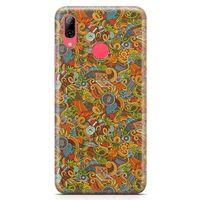 Huawei Y7 Prime 2019 Kılıf Doodle Piknik Seti Arka Kapak Koruma Desenli Full Koruyucu