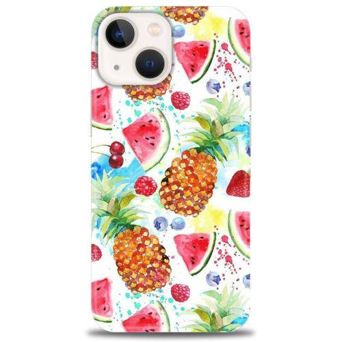 iPhone 13 Kılıf HD Baskılı Kılıf - Meyveler + Tam Ekran Koruyucu