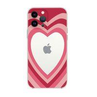 iPhone 13 Pro Kalp Desenli Şeffaf Kılıf