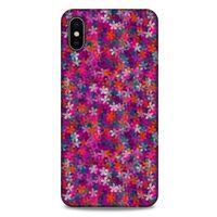 Apple iPhone XS Max Uyumlu Kılıf Pembe Delisi (3) Kapak Çiçek