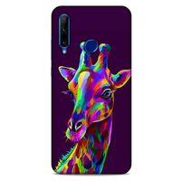 Huawei Honor 20 Lite Uyumlu Kılıf Mor Delisi (30) Silicone Case Zürafa