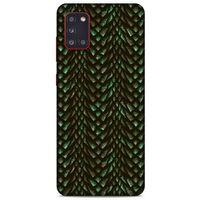 Samsung Galaxy A31 Kılıf Dragons (3) Kapak Ejderha Cilt Yeşil
