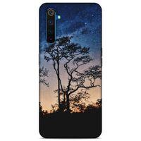 Lopard Oppo Realme 6 Uyumlu Kılıf Gece'S (23) Ultra Koruma Kılıfı Mavi