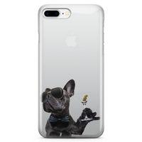 Apple iPhone 7 Plus Kılıf French Bulldog Arka Kapak Koruma Desenli Full Koruyucu