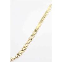 Taşlı Vip Bileklik - Altın