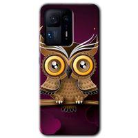 Xiaomi Mi Mix 4 HD Baskılı Kılıf + 9D Tam Ekran Koruyucu - Owl Bird Branch