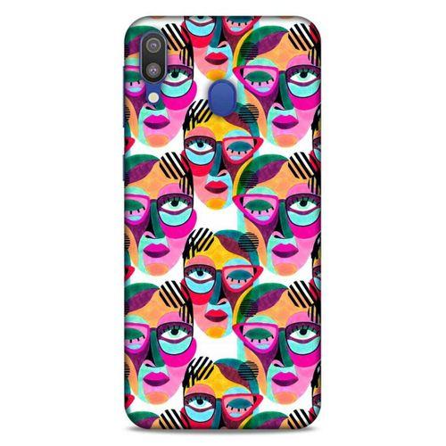 Lopard Samsung Galaxy M20 Uyumlu Kılıf Sürreal Yüzler ♀ (4) Koruma Kılıfı Desenli