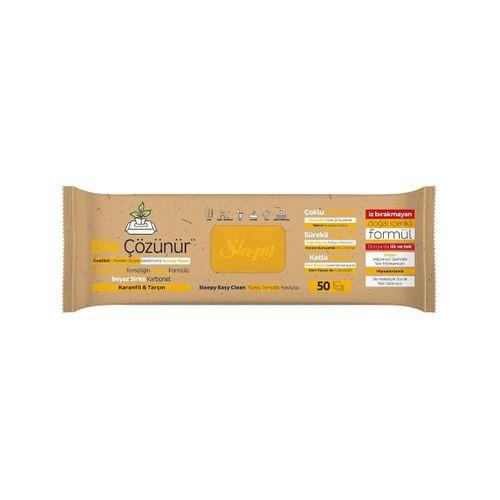 Sleepy Sleepy Bio Yüzey Temizlik Havlusu 50 Adet Karanfil Tarçın