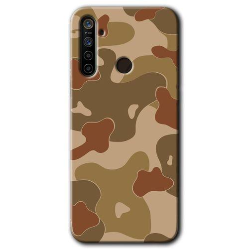Realme 6i Kılıf HD Desen Baskılı Arka Kapak + Temperli Cam - Kamuflaj 10