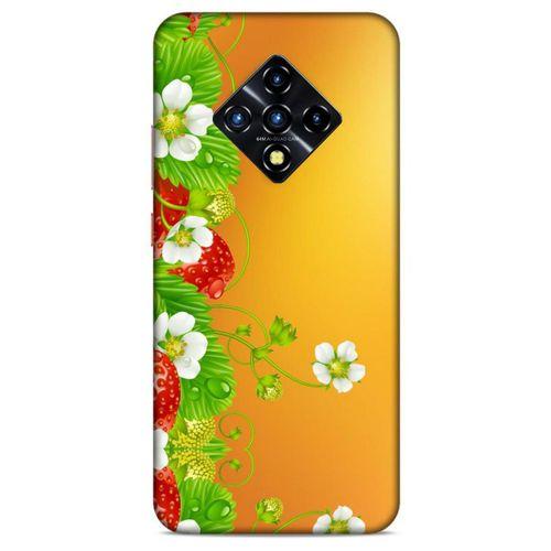 Lopard İnfinix Zero 8 Uyumlu Kılıf Bahar (21) Koruyucu Kapak Çilek Ağacı