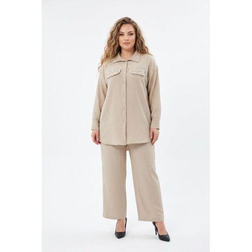 Kadın Ayrobin İkili Bluz Pantolon Takım BGL-ST03710