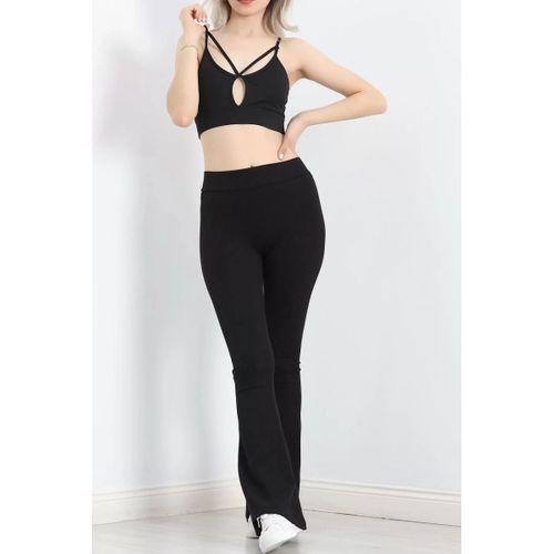 pilelistore Kaplı Damla Dekolte Bustiyer Siyah