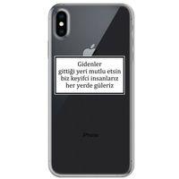 Iphone X Kılıf HD Yazı Baskılı Silikon Arka Kapak - Yazı 4