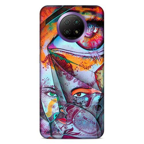 Lopard Xiaomi Redmi Note 9 5g Uyumlu Kılıf Sürreal Yüzler ♀ (14) Lansman Kılıf Desenli