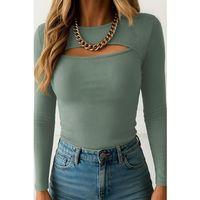 Kadın Uzun Kollu Pencere Detaylı Kaşkorse Bluz