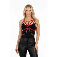 Kırmızı Kadın Kemer Metal Halka Detaylı Deri Aksesuar - Brf110