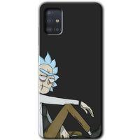 Potkal Hediye Fabrikası Samsung Galaxy A51 Kılıf HD Desen Baskılı Arka Kapak - Rick
