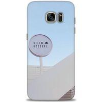 Samsung Galaxy S7 Edge Kılıf HD Baskılı Kılıf - Hello GoodBye + Tam Ekran Koruyucu