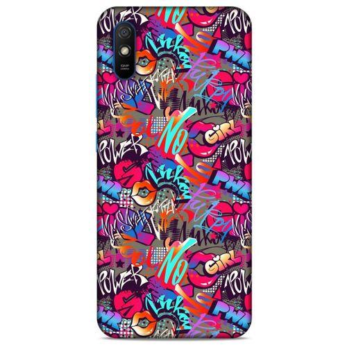 Graffitix (8) Desenli Silikon Kapak Xiaomi Redmi 9A Kılıf