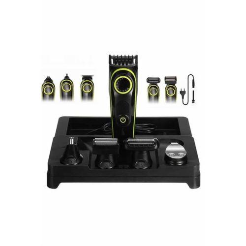 5 Başlıklı Şarjlı Tıraş Makinesi Led Ekran Saç Sakal Ense Tıraşına Uygun Bakım Seti
