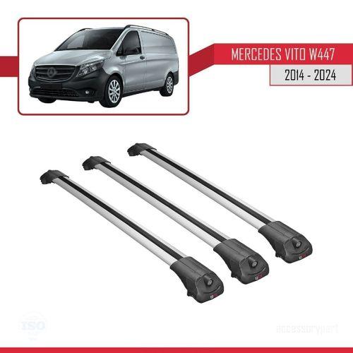 Mercedes Vito (W447) 2014 ve Sonrası ile uyumlu ACE-1 Ara Atkı Tavan Barı GRİ 3 ADET BAR